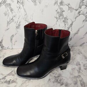Cole Haan Black Leather Boots Size 7.5 AA D15866 206070
